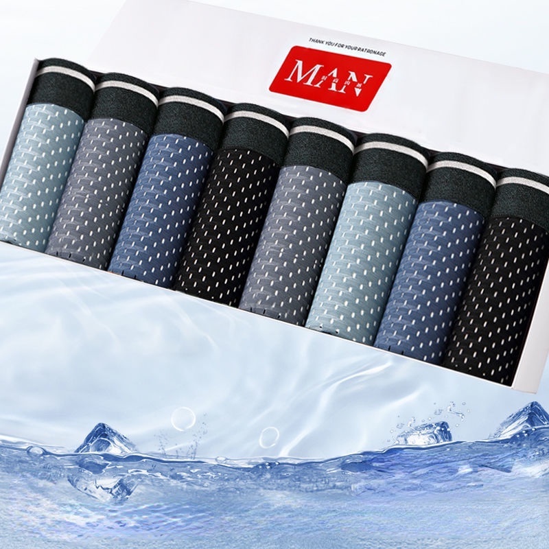 Quần lót nam dạng lưới thoáng khí màu sắc đơn giản size L-5XL