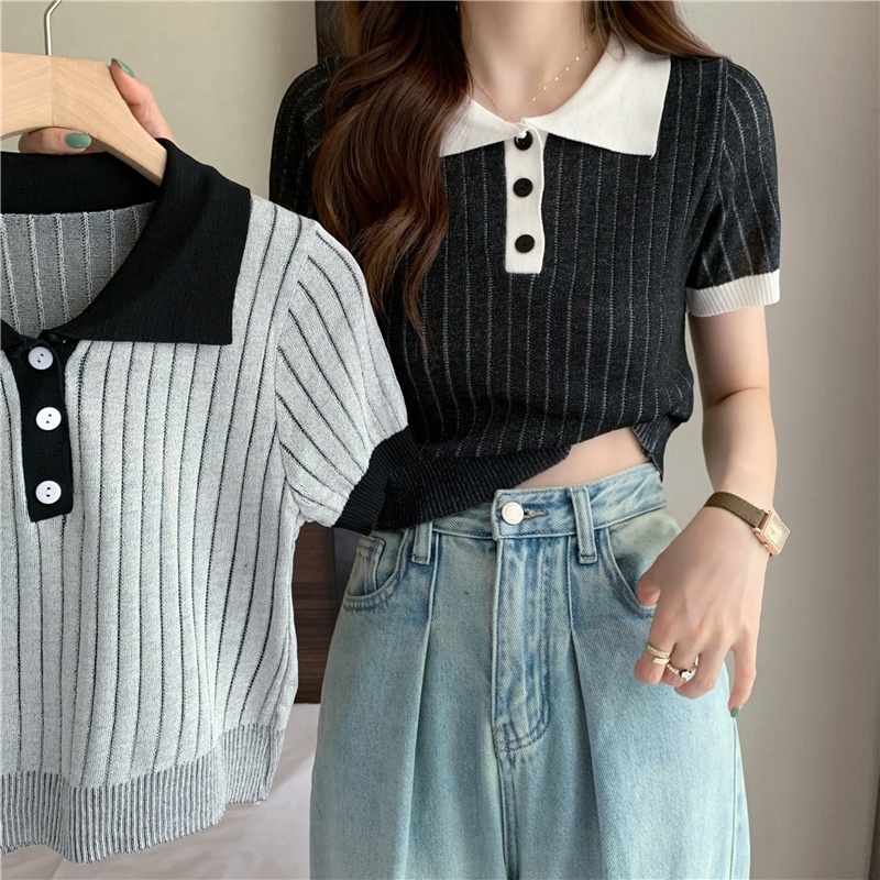 Áo NZN kẻ sọc đơn giản thời trang mùa hè cho nữ