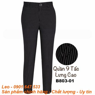 Quần tây Thái Hoà 9 tấc vải mềm kẻ sọc B803