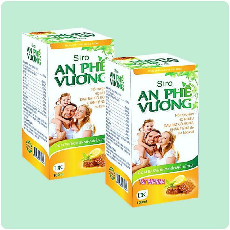 Siro An Phế Vương Với Thành Phần Cao Lá Thường Xuân Nhập Khẩu Pháp  Bổ Phế Tiêu Đờm