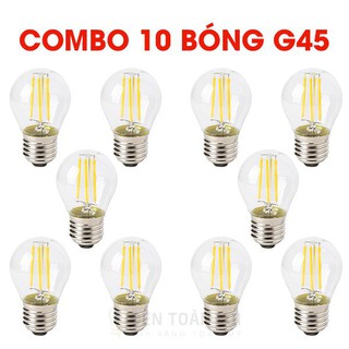 Bóng đèn led dây tóc : Combo 10 bóng đèn led edison G45 bóng đèn trang trí