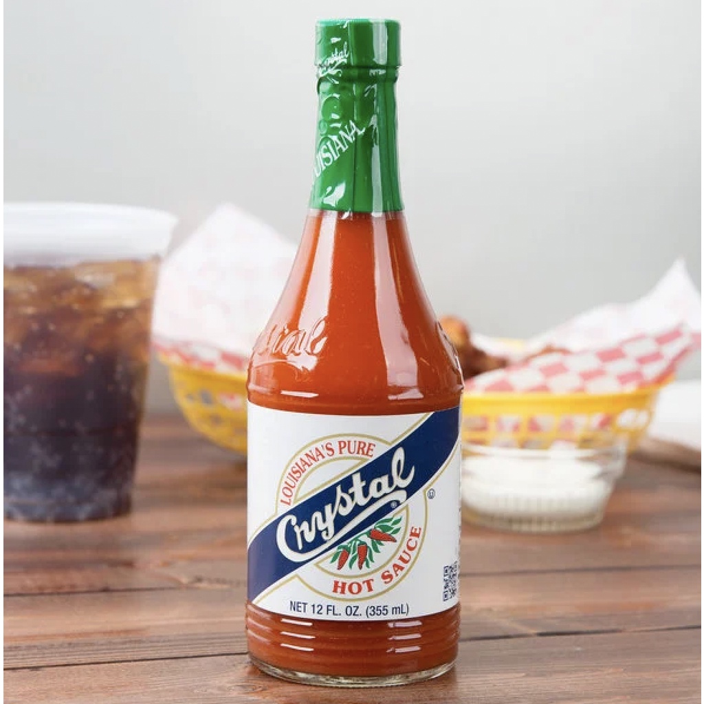 TƯƠNG ỚT SẢN XUẤT TẠI MỸ Louisiana Crystal Pure Hot Sauce, Product of U.S.A, Low Fat - Sodium - Calories, 355ml (12 oz)