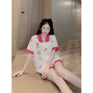 Đồ bộ/ Đồ ngủ Pyjama Lụa Mango Mềm Mại