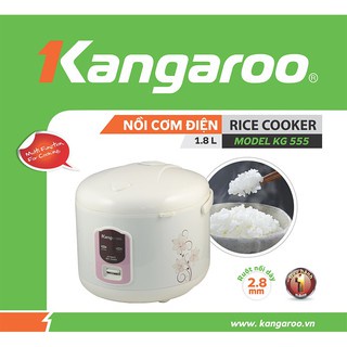 [Mã ELHADEV giảm 4% đơn 300K] Nồi Cơm Điện Kangaroo KG555 hàng chính hãng bảo hành 12 tháng đổi mới trong 7 ngày