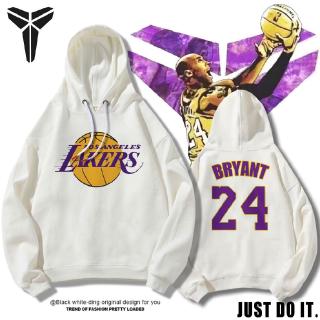 Áo Khoác Bóng Rổ Tay Dài In Chữ Lakers 24 Năng Động Thời Trang