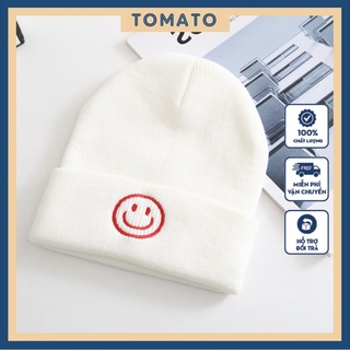 Mũ len, mũ beanie hot trend 2021 hàn quốc kiểu dáng quả dưa hấu dành cho nam nữ nhiều màu sắc - tomato fashion