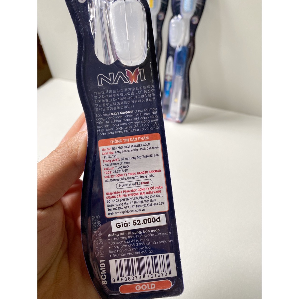 Bàn chải NAVI Magnet đánh răng cao cấp Nhập khẩu Hàn Quốc