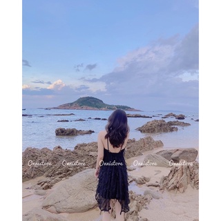 ĐẦM CỔ YẾM LÔNG VŨ [ Hàng Có Sẵn]