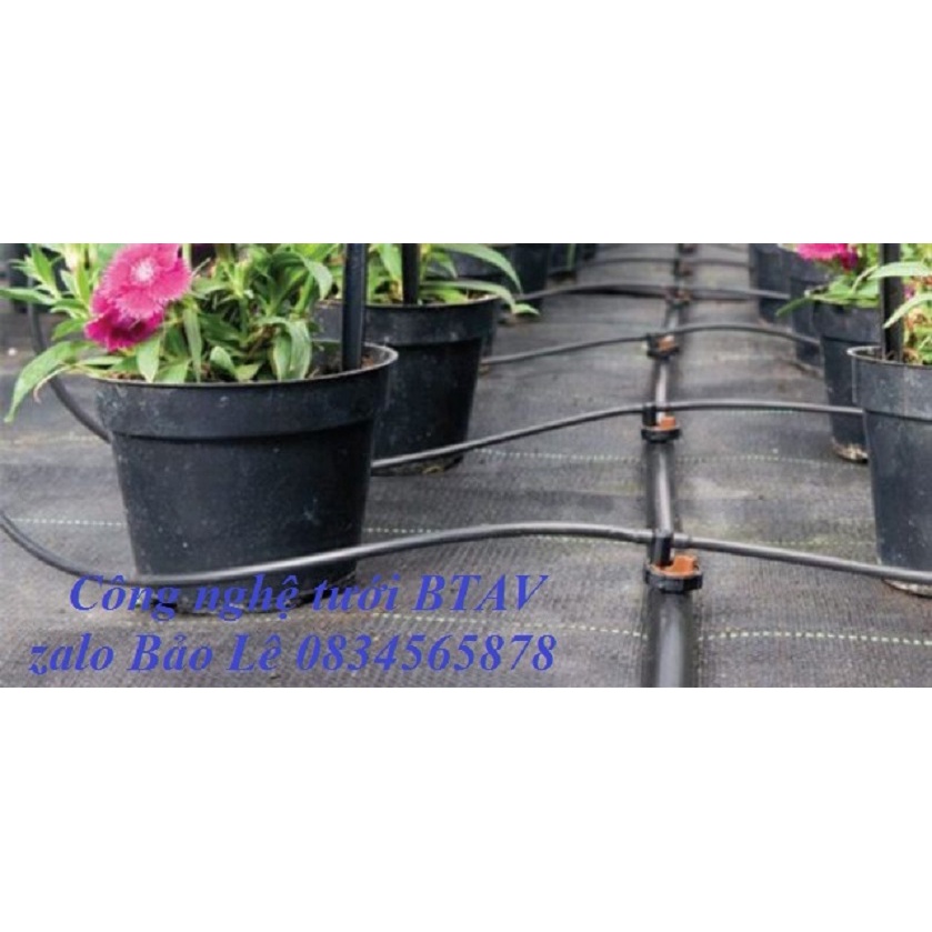 100m Ống nhựa PE mềm màu đen 3ly 3mmx5mm cao cấp  - chuyên dùng cho que cắm hệ thống tưới nhỏ giọt nhà kính