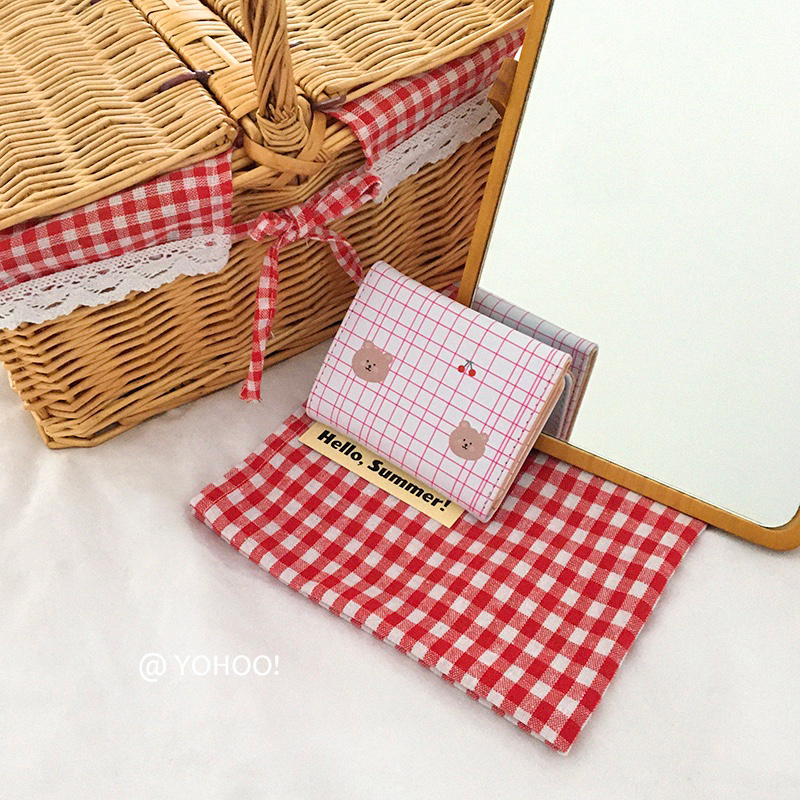 Ví Ngắn Đựng Thẻ Họa Tiết Hoạt Hình Dễ Thương Xinh Xắn Thời Trang