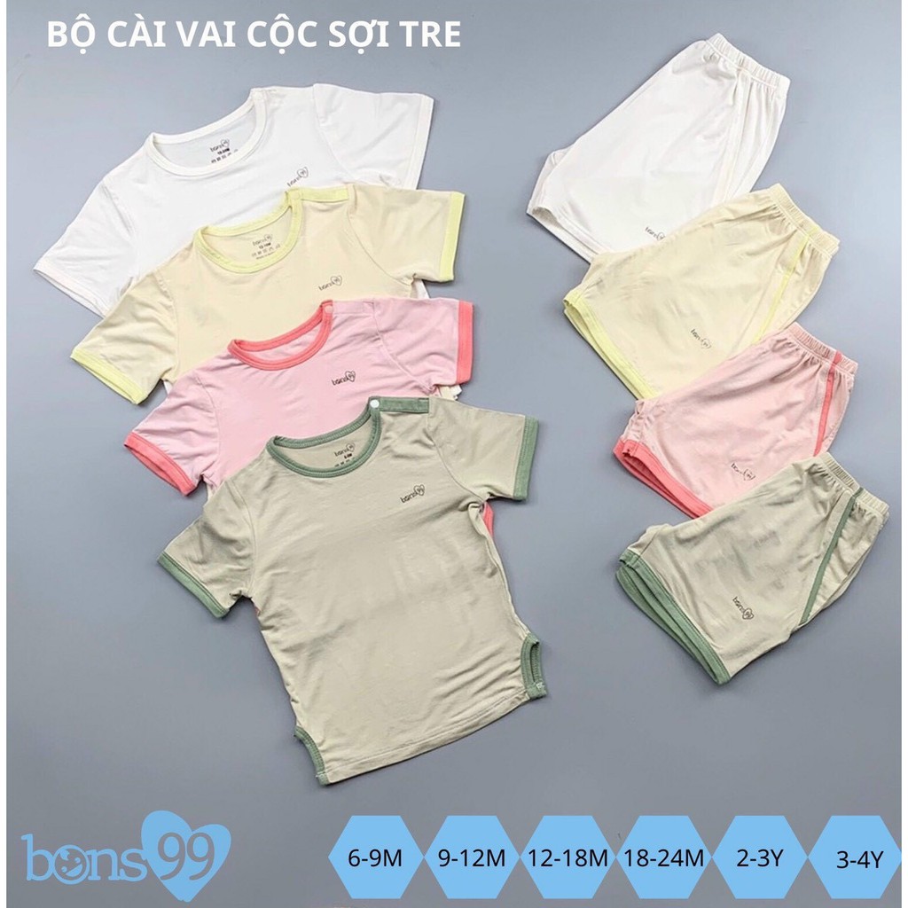 -Bộ cài vai cộc sợi tre