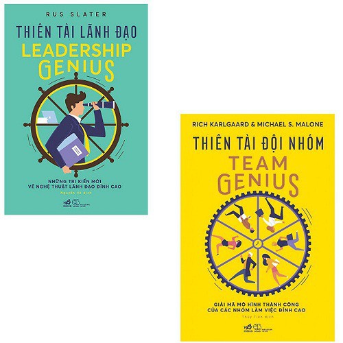 Sách Nhã Nam - Combo Thiên Tài Lãnh Đạo Leadership Genius + Thiên Tài Đội Nhóm Team Genius