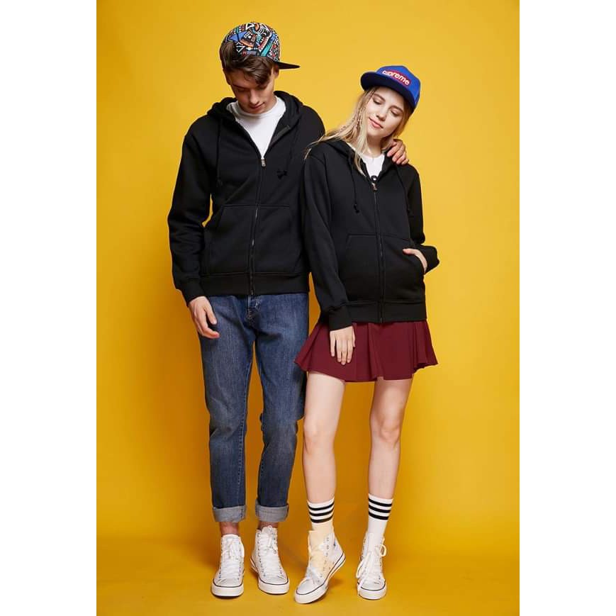 BIGSIZE ÁO HOODIE ZIPPER UNISEX PINK - HOODIE DÂY KÉO DÁNG RỘNG MÀU HỒNG - NỈ BÔNG DÀY | BigBuy360 - bigbuy360.vn