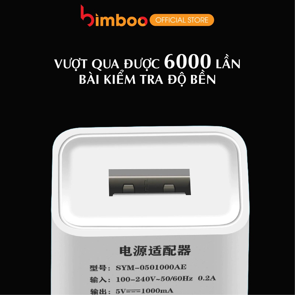 Cục Sạc, Ổ Cắm Chĩnh hãng BIMBOO Chuyên Dùng Cho Đèn Livestream, Nguồn Điện 2A Độ Sáng Đảm Bảo