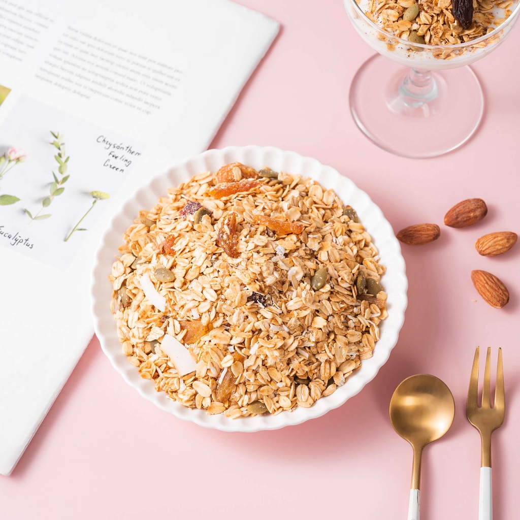 Ngũ cốc granola siêu hạt nguyên vị ONFOD giảm cân dành cho người tiểu đường, ăn kiêng, bà bầu, gym 250g 500g