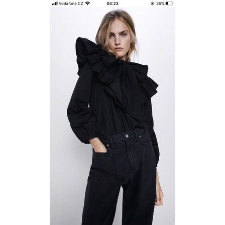 Quần jean cạp cao Zara auth