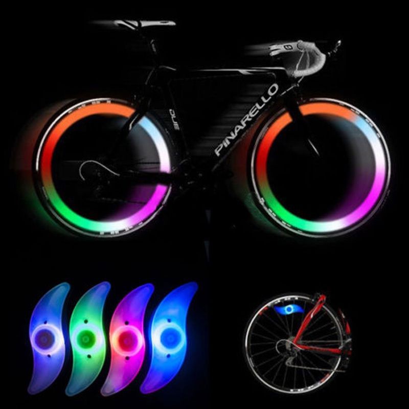 Đèn led gắn bánh xe Đạp chống Thấm Nước, hình cánh quạt, chất lượng cao
