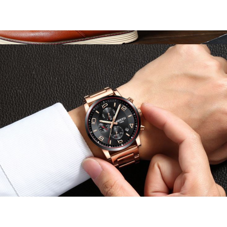 [Tặng vòng tay] Đồng hồ nam NIBOSI chính hãng NI2328.01 fullbox thời trang