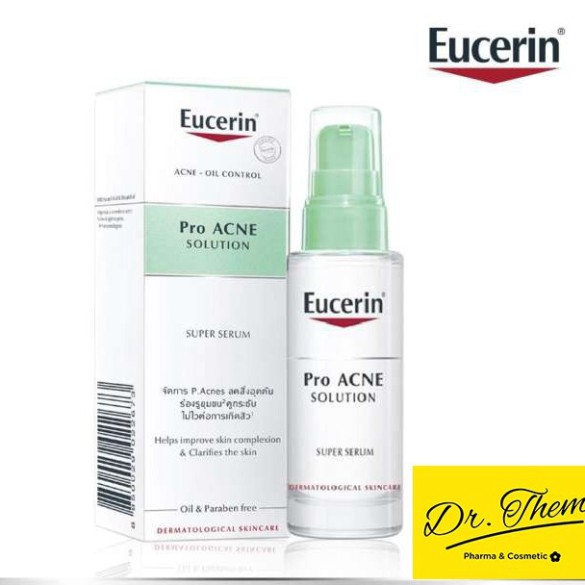 1211 ✅[CHÍNH HÃNG] Serum Giảm Mụn Eucerin Pro Acne Solution Super Serum 30ml, Mờ Sẹo Giảm Nhờn Tinh Chất Proacne Oil Con