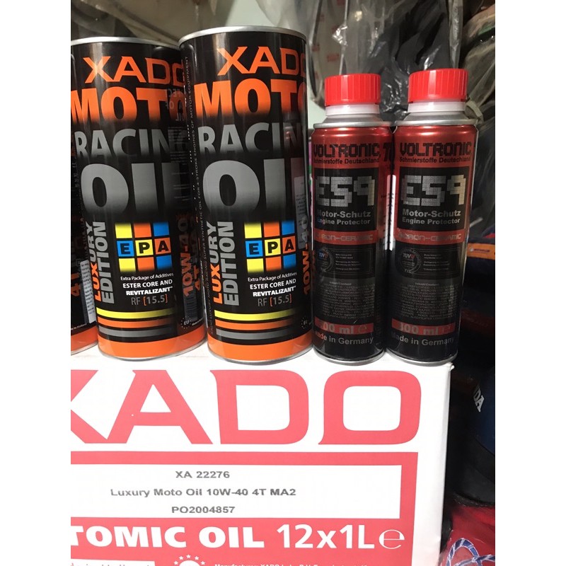 Nhớt xado racing 10w-40 Full tổng họp version 3 mẫu mới nhất