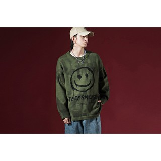Áo len loang Keep Smiling - ẢNH THẬT