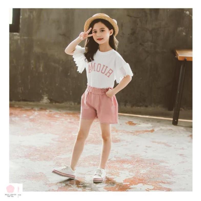 Đồ bộ mùa hè cho bé gái 3 - 12 tuổi☑️ quần áo thời trang bé gái size đại 25kg, 30kg, 35kg
