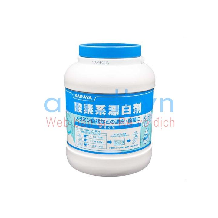 Bột Tẩy Trắng Đa Năng Oxygen Bleach 1Kg, Hàng chính hãng Saraya Thái Lan