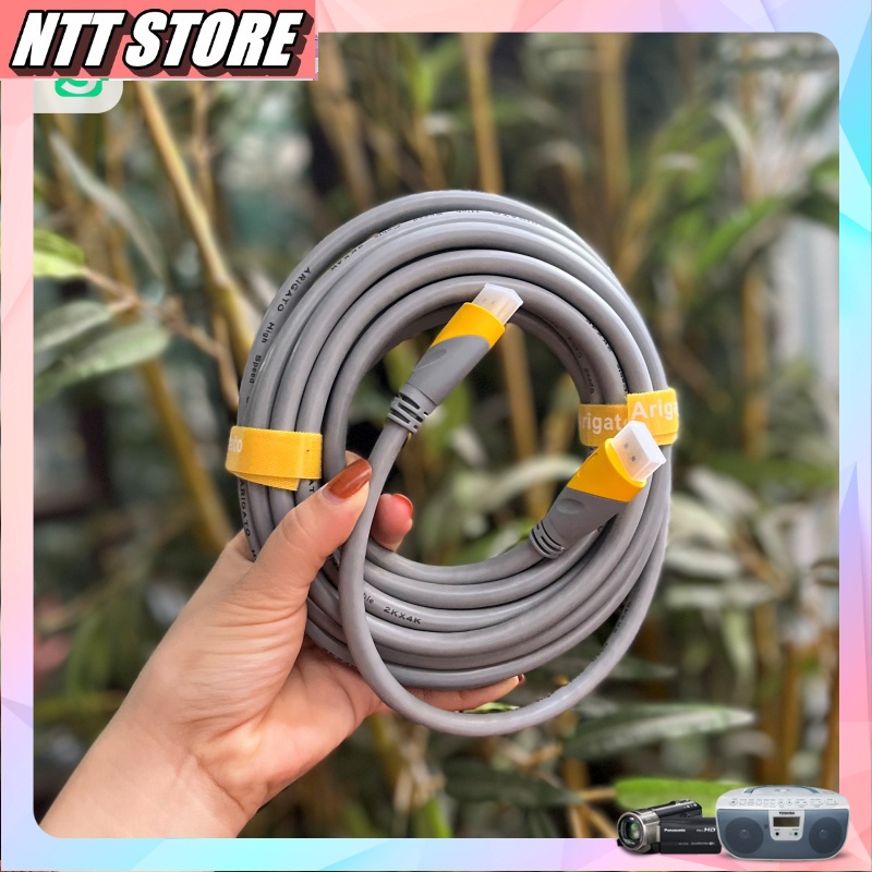 Dây HDMI Arigato 4k, Dây cáp tín hiệu HDMI lõi đồng HDTV 4k*2k  - Dây HDMI To HDMI Chuẩn 2.0 Hàng Chính Hãng