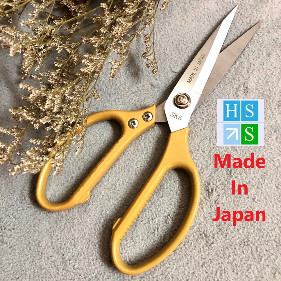 (Hàng chuẩn) Kéo làm bếp đa năng 21cm (Made in Japan, SK-5 ) Dùng cắt Gà ,Cá , thực phẩm , cắt Vải, Giấy, Da đều được