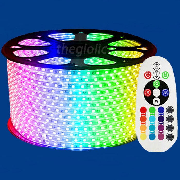 Led Dây 5050 Đổi Màu RGB 100m +TẶNG KÈM KHIỂN CHỚP