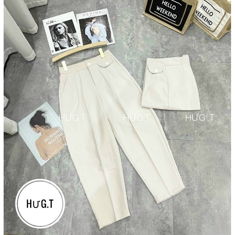 Quần baggy vải thụng nữ chất tuyết mưa công sở mới nhất