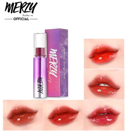 Son Merzy Tint Bóng Aurora Dewy Tint Vỏ Tím Đủ Màu