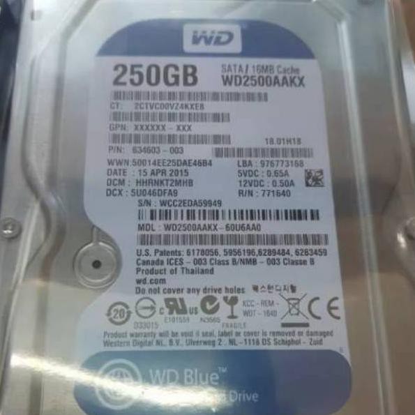 Ổ Cứng Wd Blue 250gb Chất Lượng Cao | BigBuy360 - bigbuy360.vn