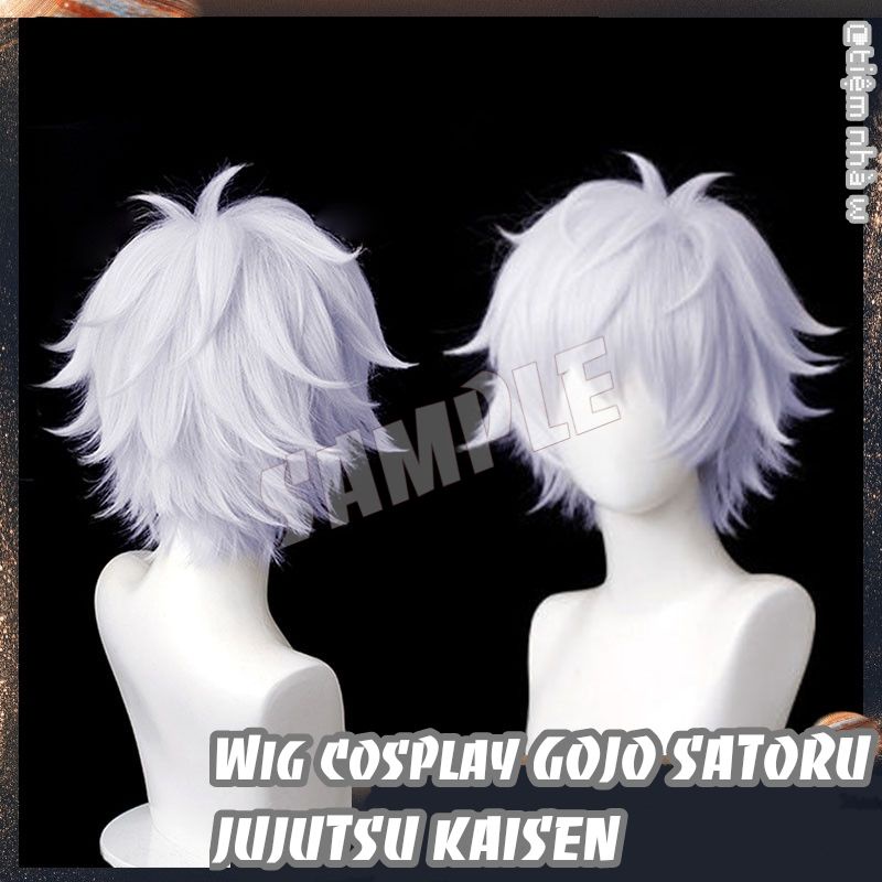 Đặt trước | Tóc giả Wig cosplay Gojo Satoru trong anime Jujutsu kaisen