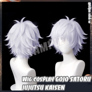 Đặt trước | Tóc giả Wig cosplay Gojo Satoru trong anime Jujutsu kaisen