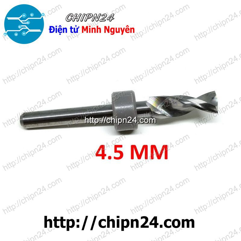 [1 CÂY] Mũi khoan mạch in CNC 4.5mm (Mạch điện tử, PCB)