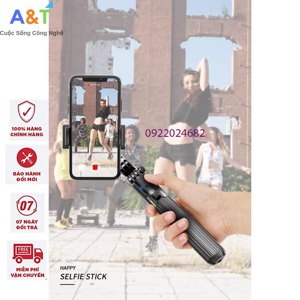 Gậy chống Rung Gimbal Stabilizer L08, Có 3 chân đỡ, Tặng kèm nút bấm Bluetooth hàng cao cấp [Free Ship]- VuaphukienMD | BigBuy360 - bigbuy360.vn