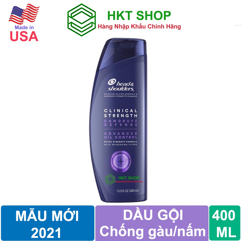 [USA] Dầu gội Head &amp; Shoulders Clinical Strength 2in1 Oil Control 400ml - HKT Shop