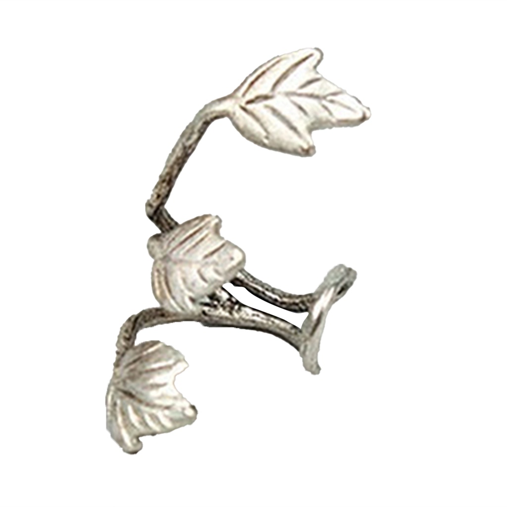 Khuyên vành tai tạo hình chiếc lá đơn giản phong cách vintage thời trang cho nữ