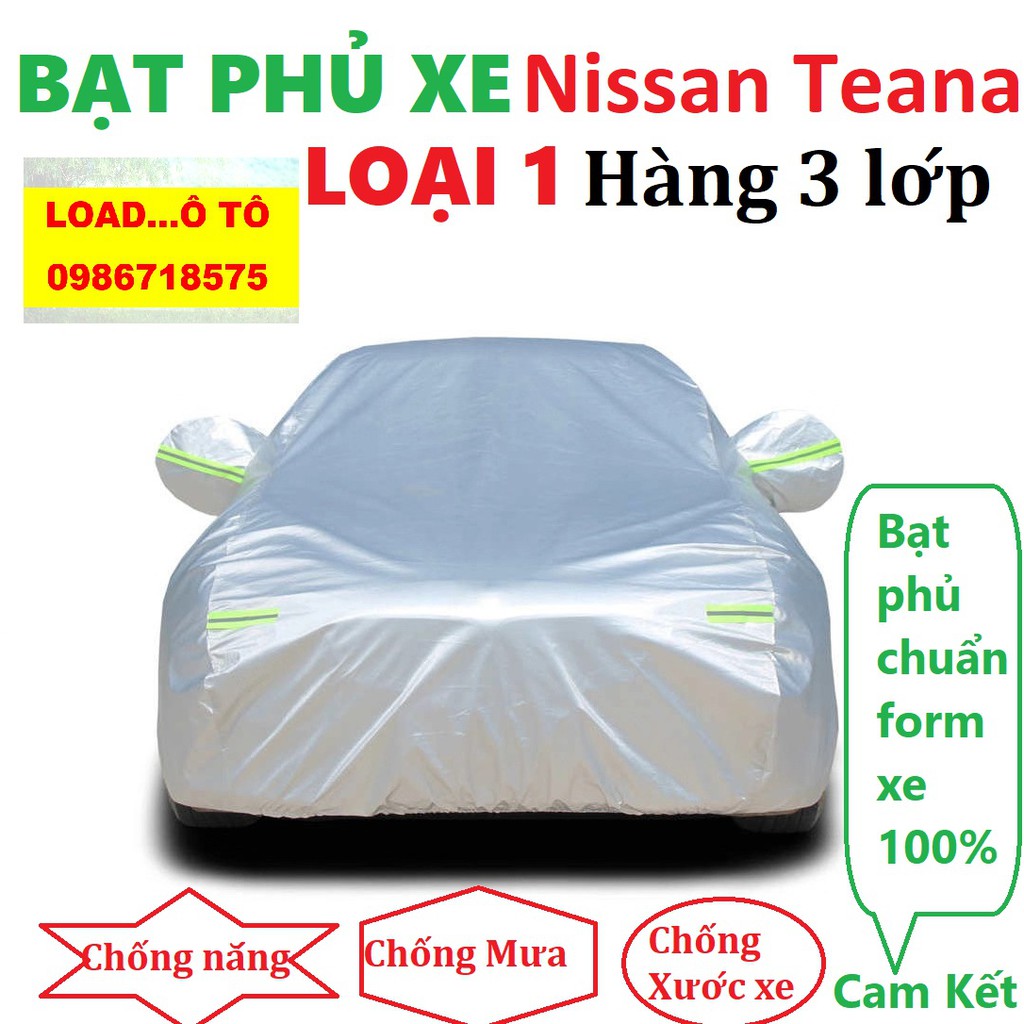 Bạt Che Phủ Xe Nissan Teana Cao Cấp (bạt 3 lớp Tráng Nhôm, chống xước)