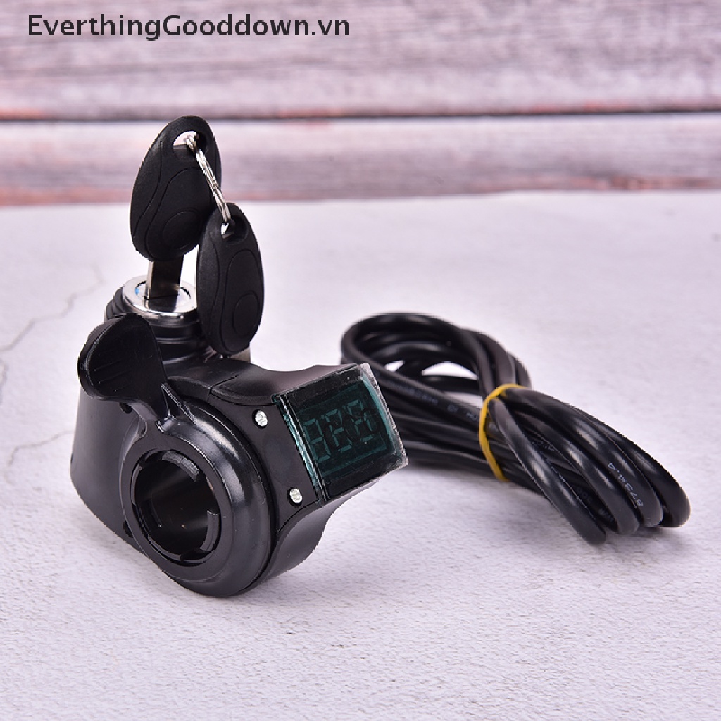 Tay Ga Xe Đạp Everthingooddown Có Công Tắc Hiển Thị LCD