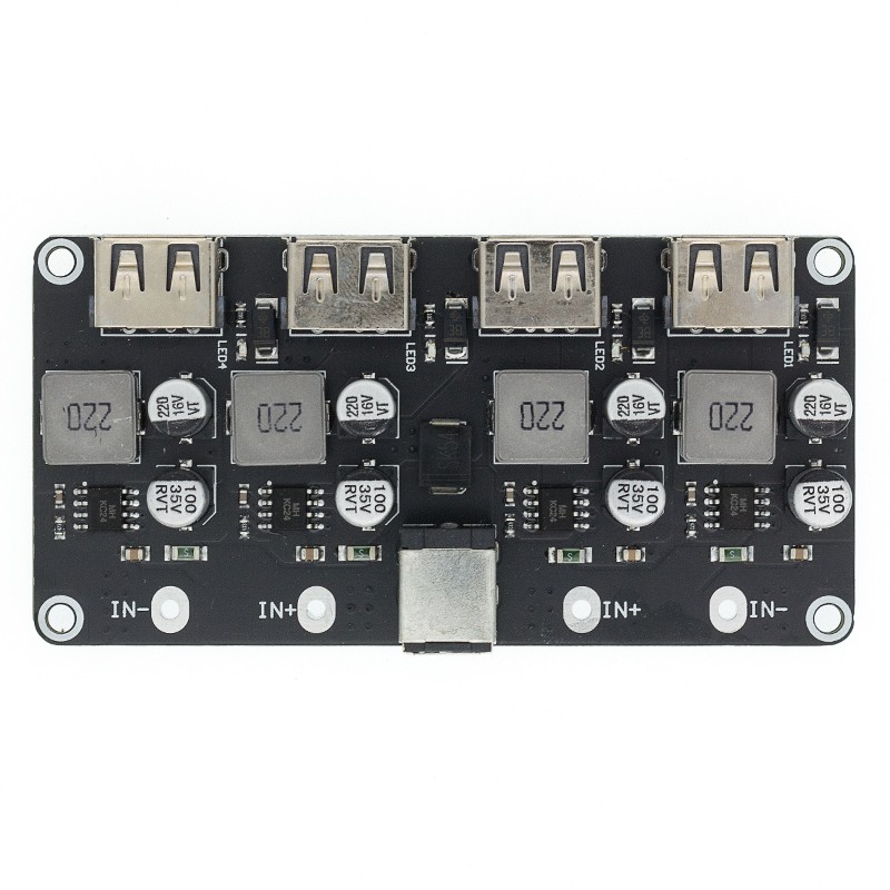 Mô Đun Hạ Áp QC3.0 QC2.0 USB DC-DC 6-32V 9V 12V 24V Sang Sạc Nhanh 5V