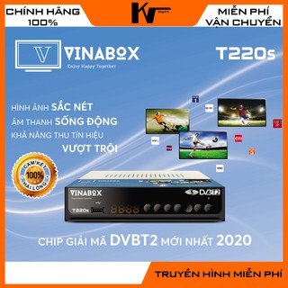 Mua Đầu thu KTS DVB-T2 Vinabox T220S chính hãng  bảo hành 12 tháng
