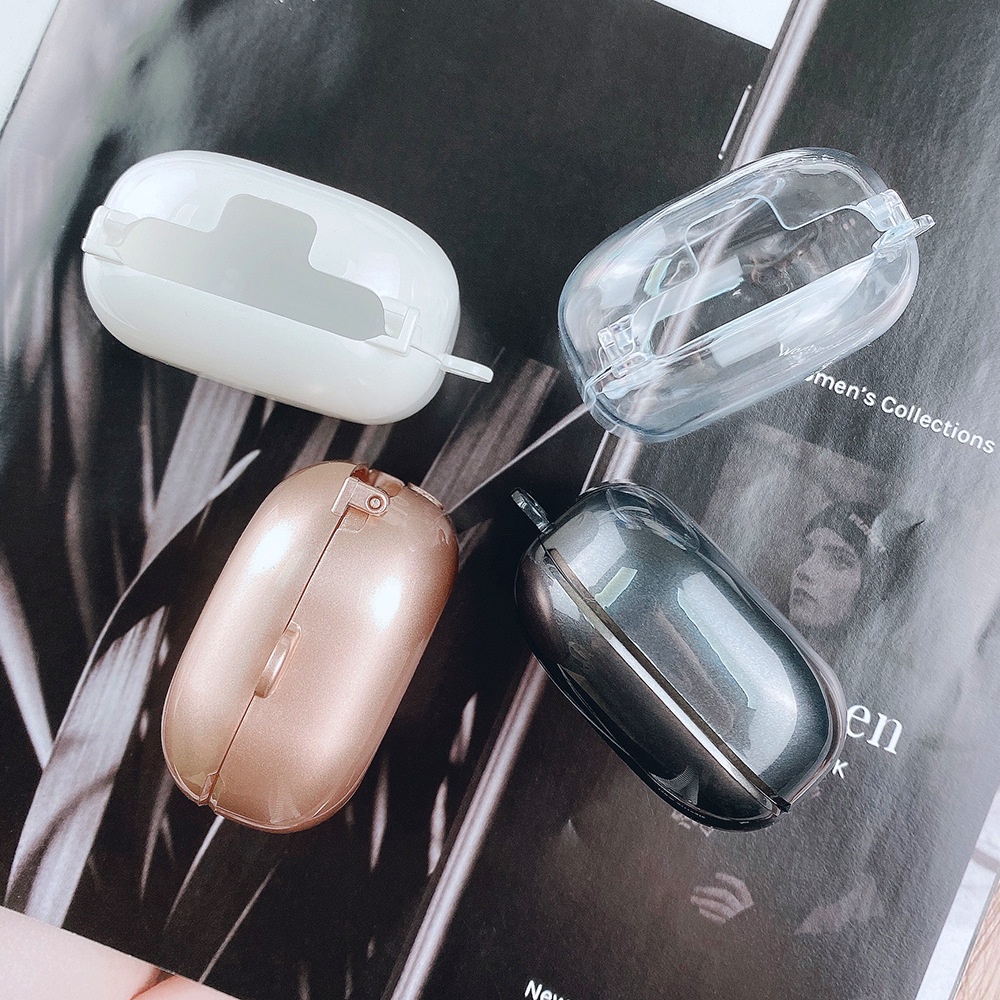 Vỏ bọc bảo vệ hộp sạc tai nghe không dây BJONE silicone dẻo có móc treo thích hợp cho Samsung Galaxy Buds 2/ Pro/ Live