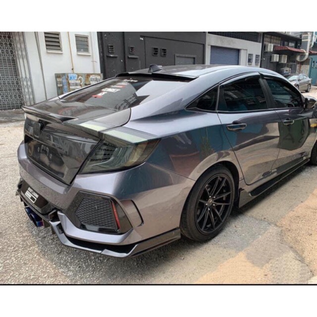 NẮP CỐP CIVIC FIBER CACBON