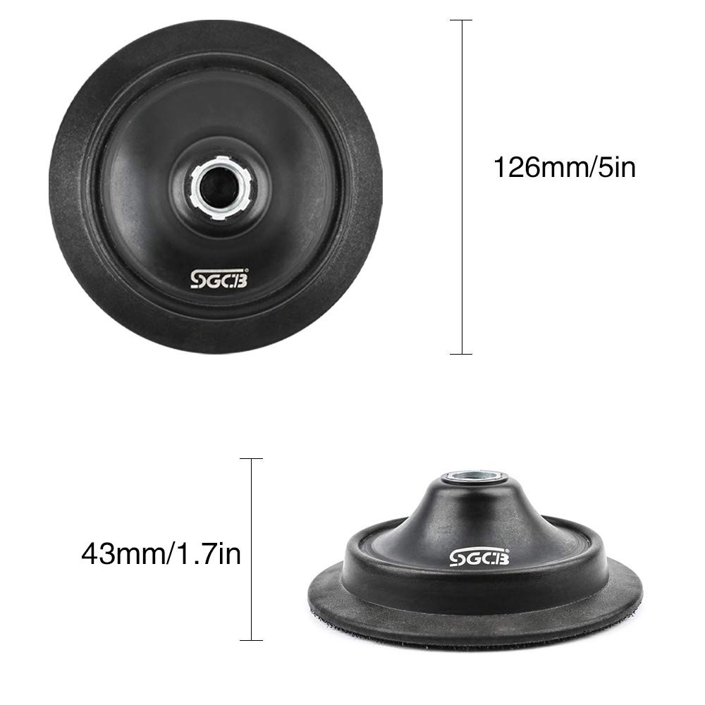 Đế Gắn Phớt Đánh Bóng SGCB Xóa Xước Tạo Bóng Sơn Xe Ô Tô Mô Tô 5 INCH SGGD051