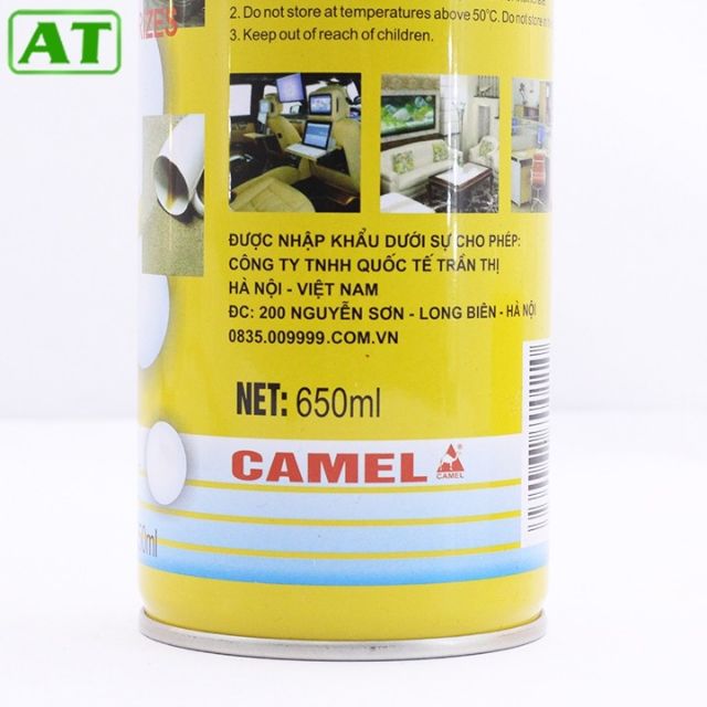 Chai Xịt Bọt Vệ Sinh Ghế Da Ô Tô Foam Cleaner Màu Vàng chuẩn hàng thái