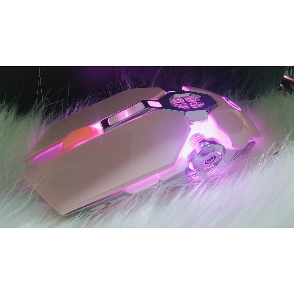 CHUỘT MÁY TÍNH, CHUỘT GAMING G30S có Led đổi màu- phiên bản chuột MÀU HỒNG CỰC CUTE BẢN ĐẶC BIỆT [ CÓ BẢO HÀNH]