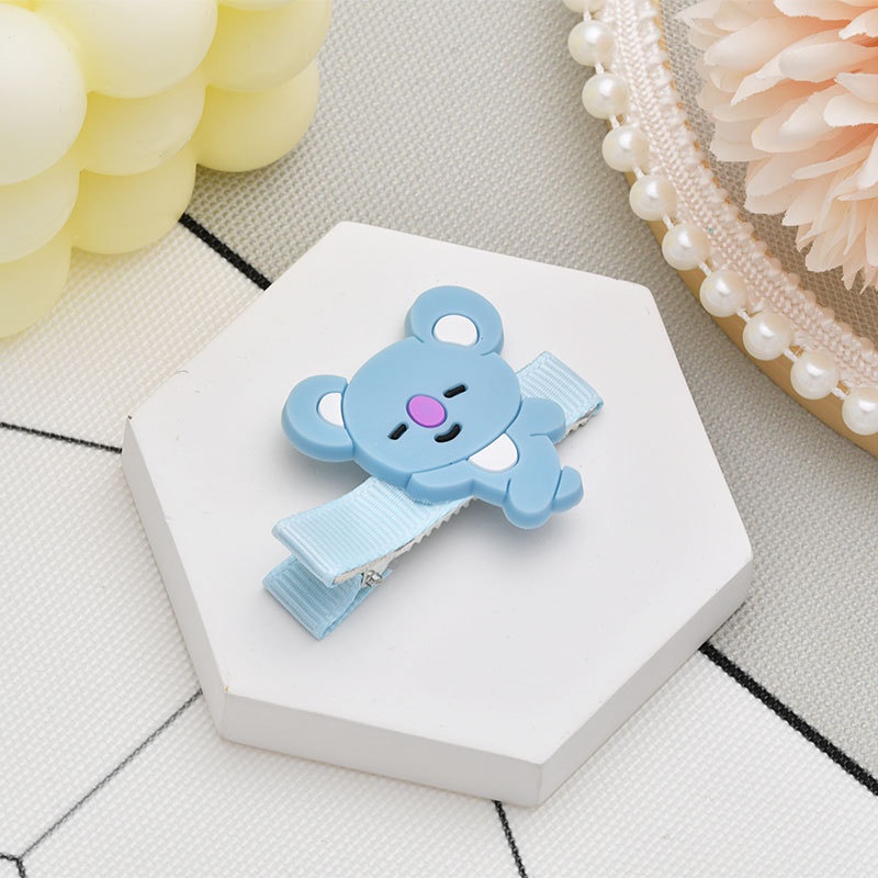 Kẹp Tóc Hoạt Hình KPOP BTS BT21 Phong Cách Hàn Quốc