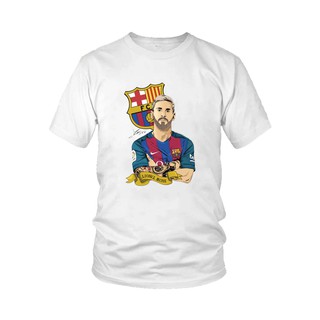 Áo thun thời trang in hình cầu thủ Lionel Messi Mẫu 3 (Đủ màu)